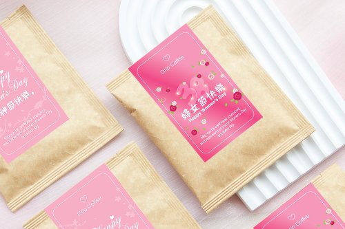 幸福朵朵 婚禮小物 花束禮物 三八婦女節禮物 活動贈品 濾掛咖啡 (滿百份免費印名字)