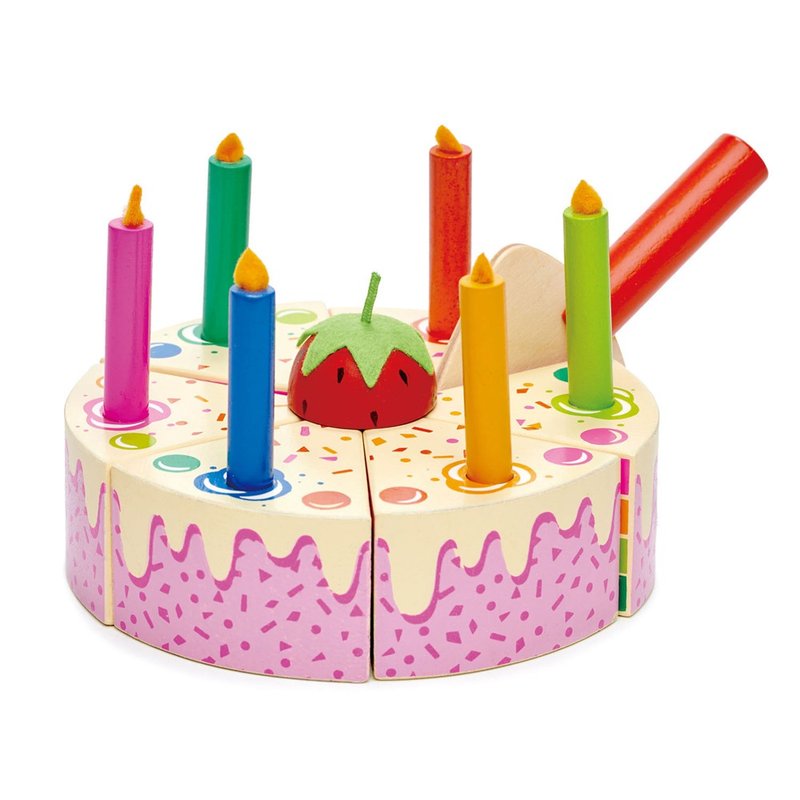 Rainbow Birthday Cake - Kids' Toys - Wood 