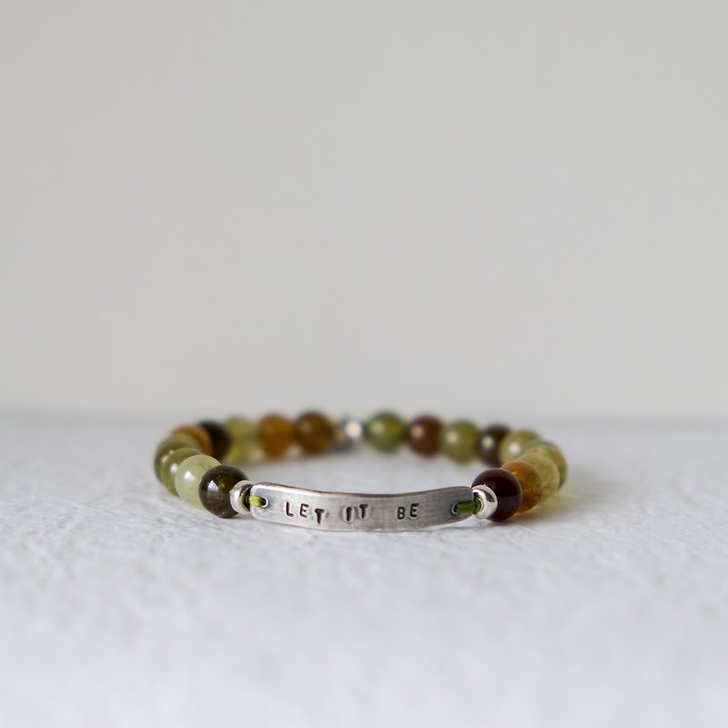 LET IT BE Stone stone willow bracelet - Bracelets - Crystal 