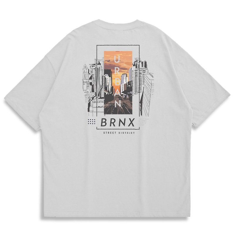 【Creeps Original】Urban BRNX Oversized Printed T-shirt - Men's T-Shirts & Tops - Cotton & Hemp Multicolor