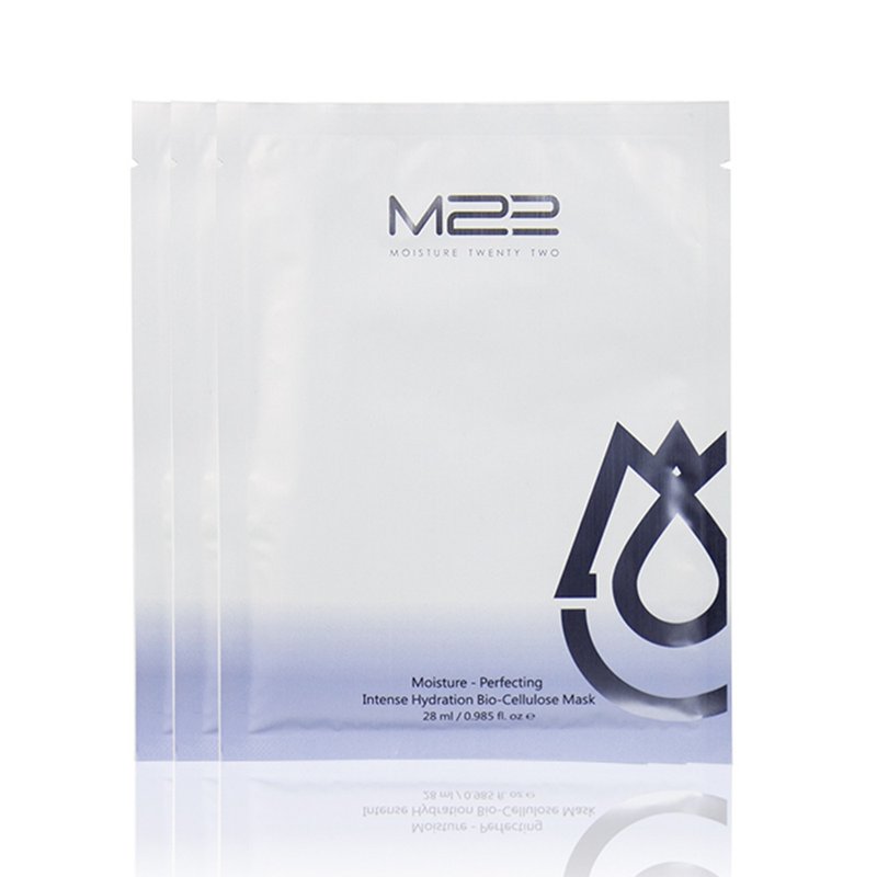 [Mother's Day] M22 special moisturizing bio-fiber mask 3 pieces/box moisturizing and tender skin care - ที่มาส์กหน้า - วัสดุอื่นๆ ขาว