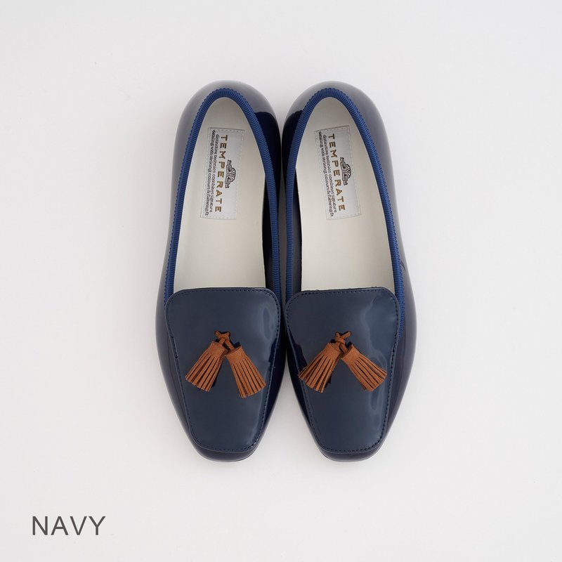 NOAH (NAVY) PVC SLIP-ON Slip-on Rain Shoes - รองเท้ากันฝน - วัสดุกันนำ้ สีน้ำเงิน