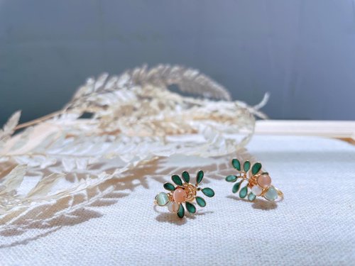 浪花手作小屋 蕨類植物貼耳款