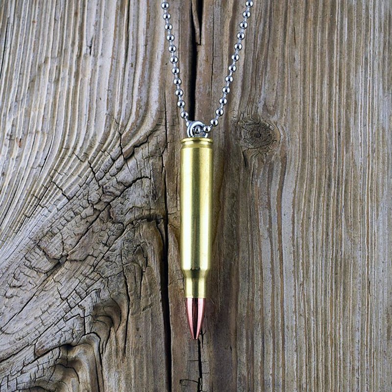 Bullet - 223 步槍子彈項鍊 / 男生女生金屬復古質感個性造型項鏈 - 項鍊 - 其他材質 