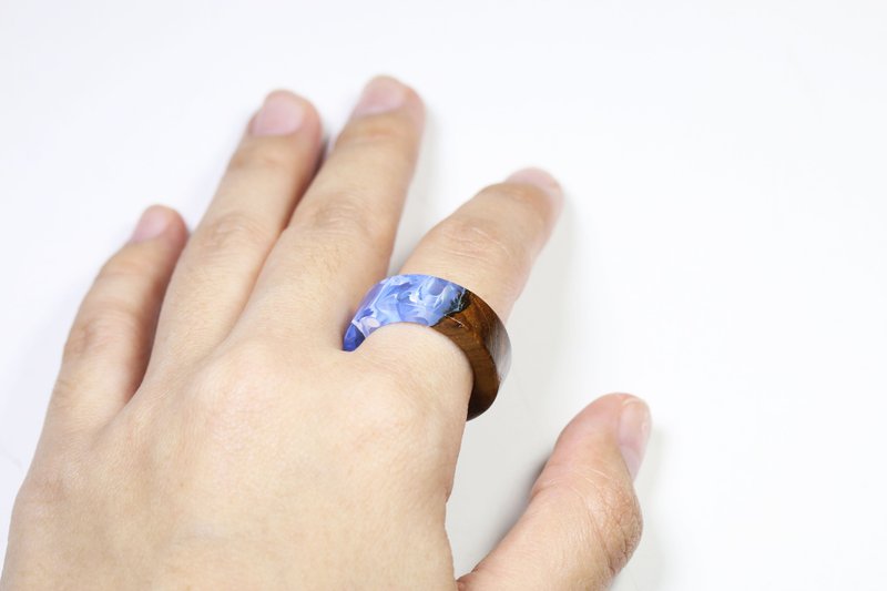 Your nympheart 戒指 - 圓形 / 柚木 - 戒指 - 木頭 多色