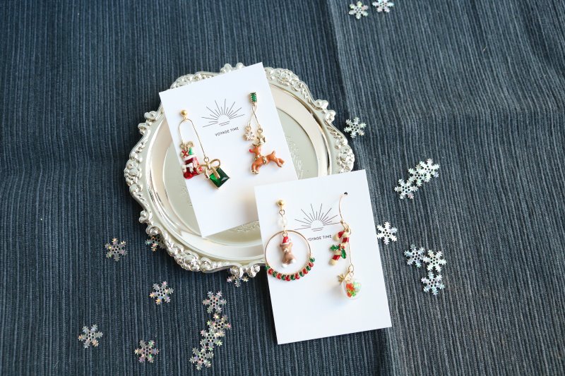 - Blessing Day - Christmas gift - sterling silver earrings - ต่างหู - เงินแท้ หลากหลายสี