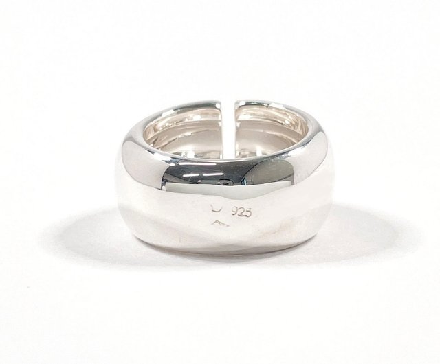 美品 CHANEL シャネル ロゴ リング シルバー 54 シグネチャー 箱 保存