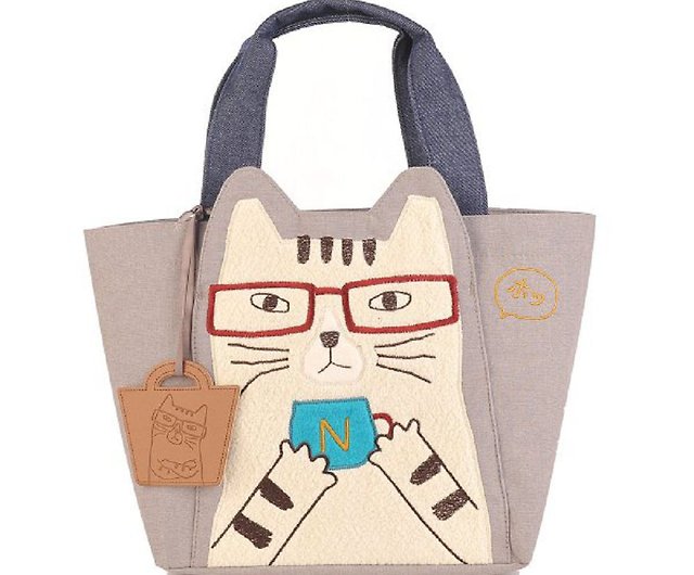 猫好きトートバッグ　クスグルジャパン　ネコザワさん　ネコまるけ　ネコ　猫　かわいい