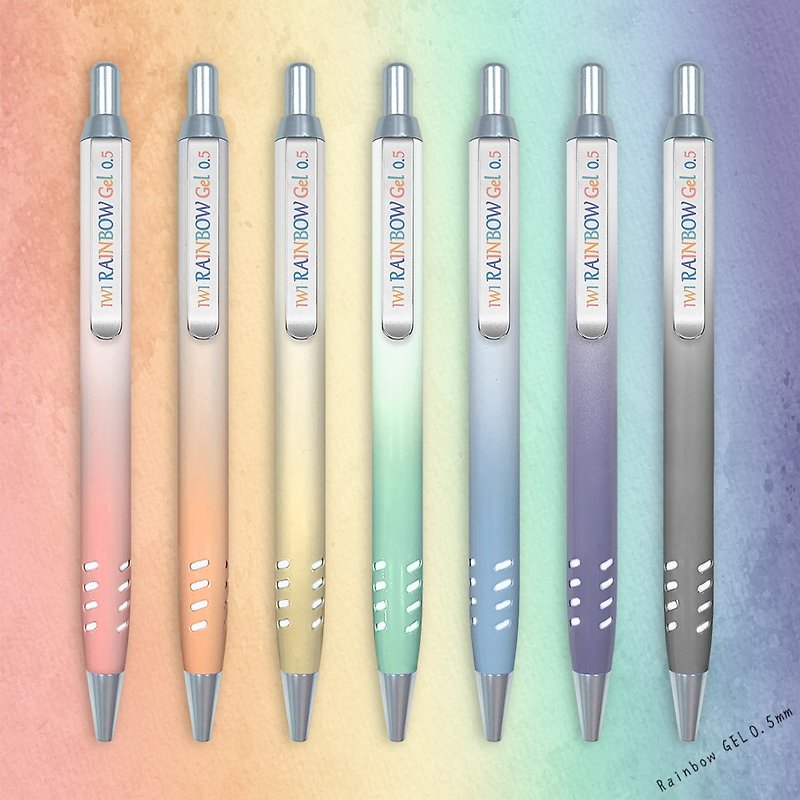 [Graduation Ceremony] IWI Rainbow Series Gel Pen#Group purchase of 30 pieces (free engraving only with unified content) - Ballpoint & Gel Pens - Other Metals 