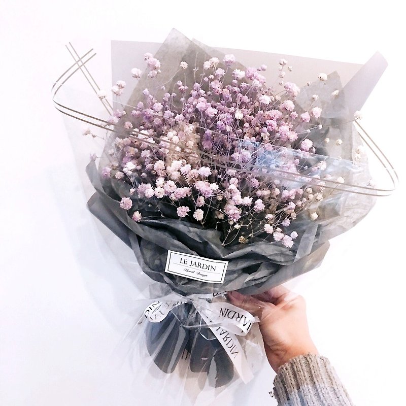 "Le Jardin" Han purple stars drying system and dried bouquet birthday gift Valentine's Day gift - ตกแต่งต้นไม้ - พืช/ดอกไม้ 