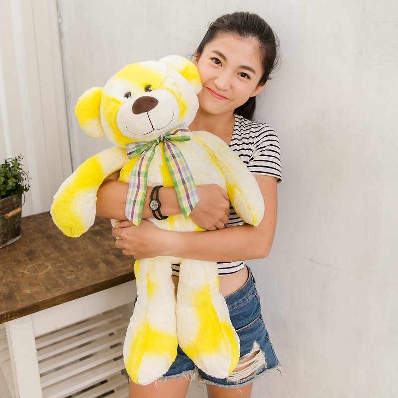 CANDY BEAR 25-inch banana milk bear - Stuffed Dolls & Figurines - Polyester Yellow