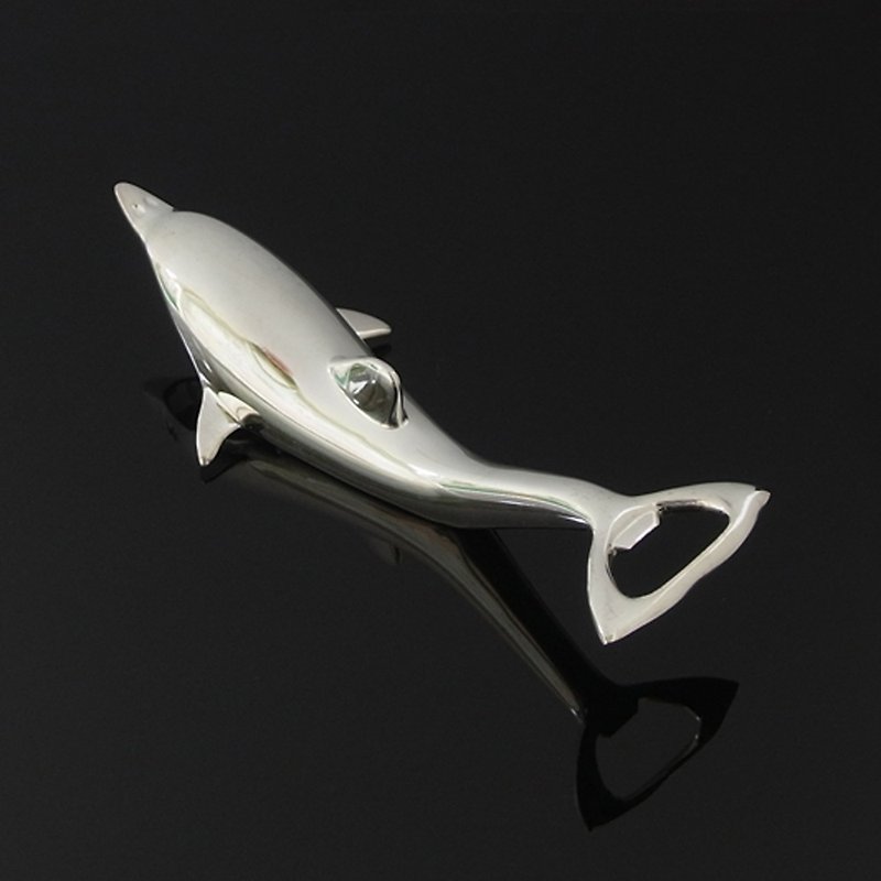 Dolphin Model Opener - Japanese Design - ที่เปิดขวด/กระป๋อง - โลหะ สีเงิน