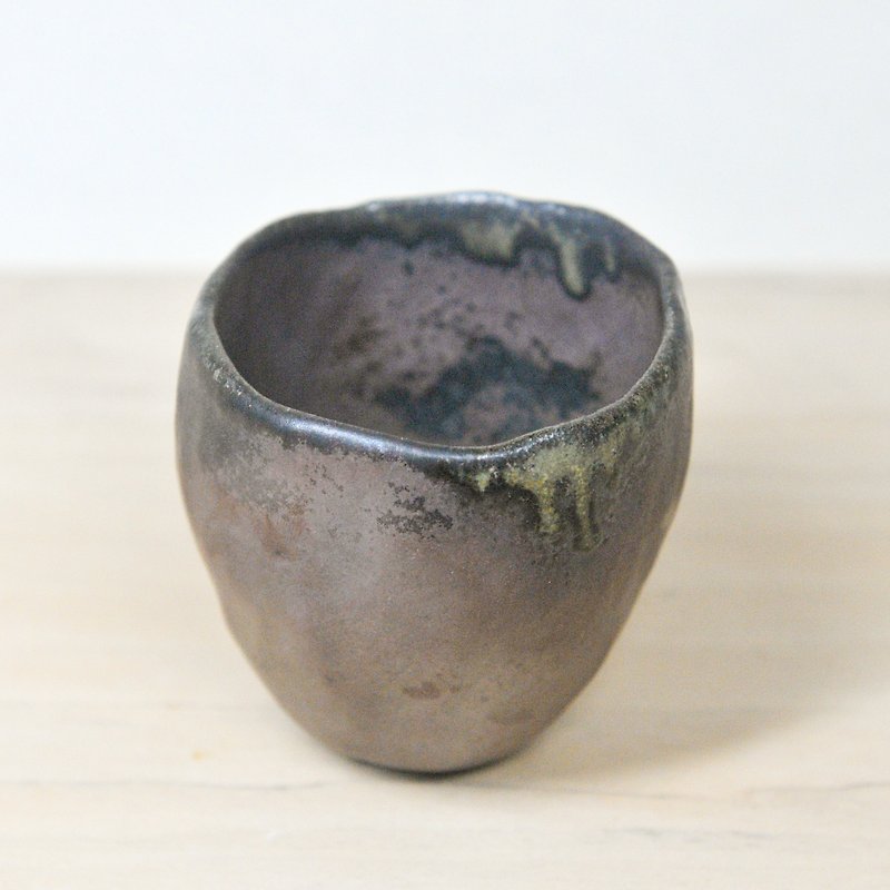 Handmade Firewood Ceramics - Tea cup - ถ้วย - ดินเผา สีนำ้ตาล