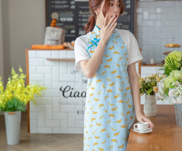 バナナフルーツチャイナドレス風エプロン - ショップ Cheongsam