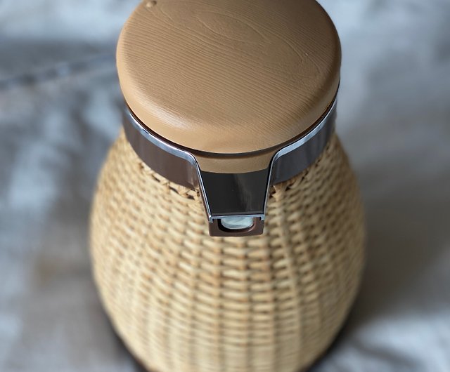 Japan Zojirushi Handmade Rattan Kettle Coffee Pot Magic Bottle