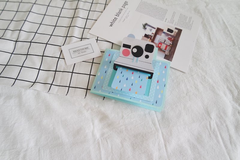 Polaroid Card Book / Three Organs x Love Rain - Handmade Card / Valentine's Day Card - การ์ด/โปสการ์ด - กระดาษ 