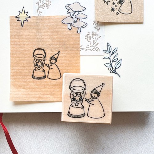 Two Black Circles 【星星花園】星星露營燈/ 半手工印章