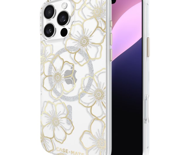 iPhone 16 Pro Max フローラル ジェム - ゴールド ケース iPhone 16 Pro Max フローラル ジェム - ゴールド ケース