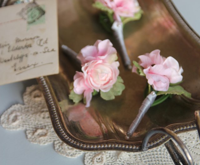 コサージュブローチ花婿コサージュ主な結婚コサージュ花婿付け添人コサージュブライドメイドコサージュシスターブレスレット ショップ In My Mind コサージュ Pinkoi