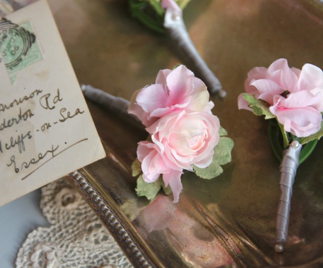 コサージュブローチ花婿コサージュ主な結婚コサージュ花婿付け添人コサージュブライドメイドコサージュシスターブレスレット ショップ In My Mind コサージュ Pinkoi