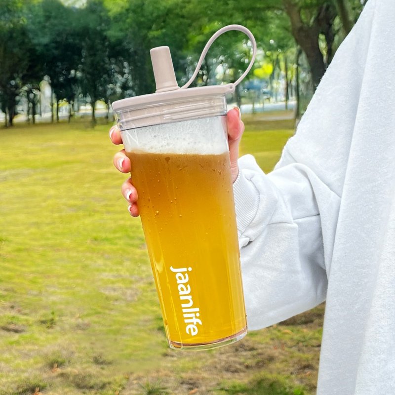 Jaanlife 漾居生活 易C杯 -  800ml 吸管杯 環保杯 特斯拉 - 水瓶/水壺 - 塑膠 卡其色