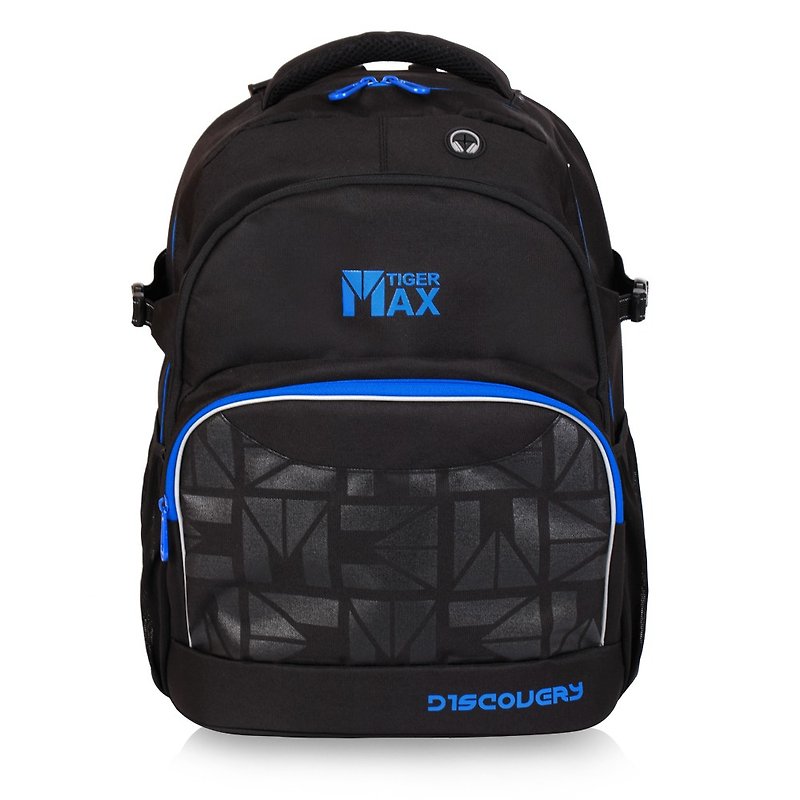 Tiger Family Explorer Adjustable Ultra Lightweight Nursing Schoolbag + Pencil Box - Black Rock - กระเป๋าเป้สะพายหลัง - วัสดุกันนำ้ สีดำ