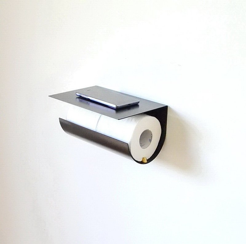 J stainless steel toilet paper holder - ของวางตกแต่ง - โลหะ สีดำ