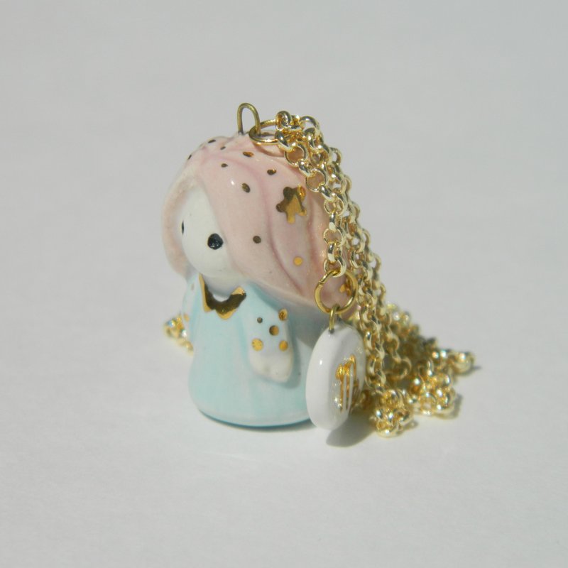 Ceramic pendant Virgo - สร้อยคอ - ดินเหนียว หลากหลายสี