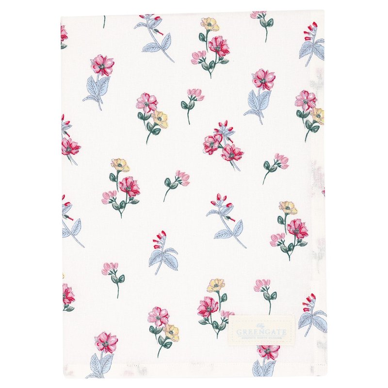 【新品】丹麥GreenGate Portia white 茶巾 - 桌布/桌巾/餐墊 - 棉．麻 多色