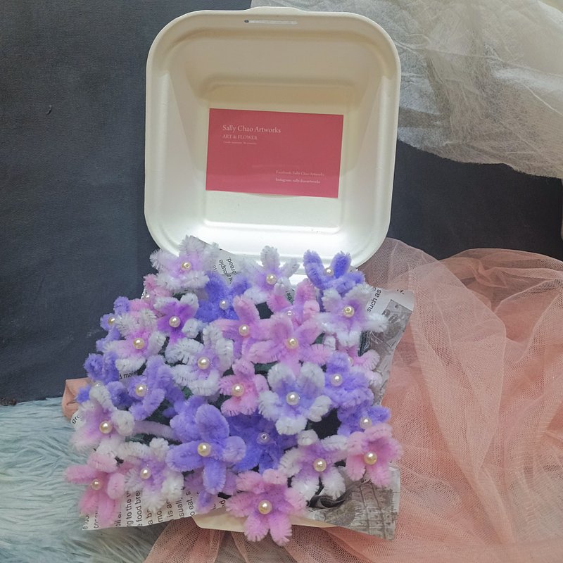 毛根花便當盒 盆花 插花 禮物  企業包辦 企業合作 團課 - 插畫/繪畫/寫字 - 棉．麻 