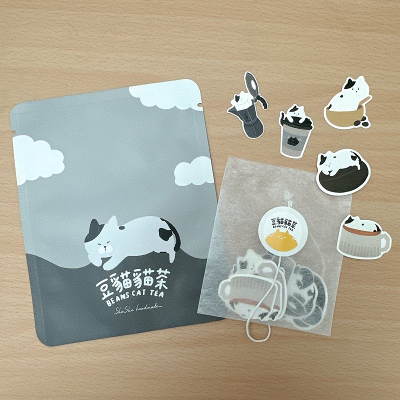 Doumomao’s tea bag stickers-Meimai - สติกเกอร์ - กระดาษ 