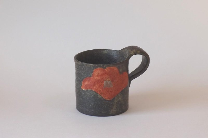 再販 紅椿紋マグカップ - マグカップ - 陶器 
