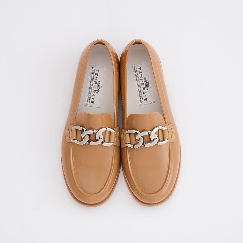 AUSTIN (TOFFEE)  PVC LOAFER / RAIN SHOES - 雨鞋/防水鞋 - 防水材質 咖啡色