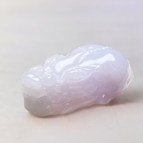 瓔珞翡翠 【招財神獸】冰種紫羅蘭翡翠貔貅 | 天然緬甸玉翡翠A貨 | 送禮