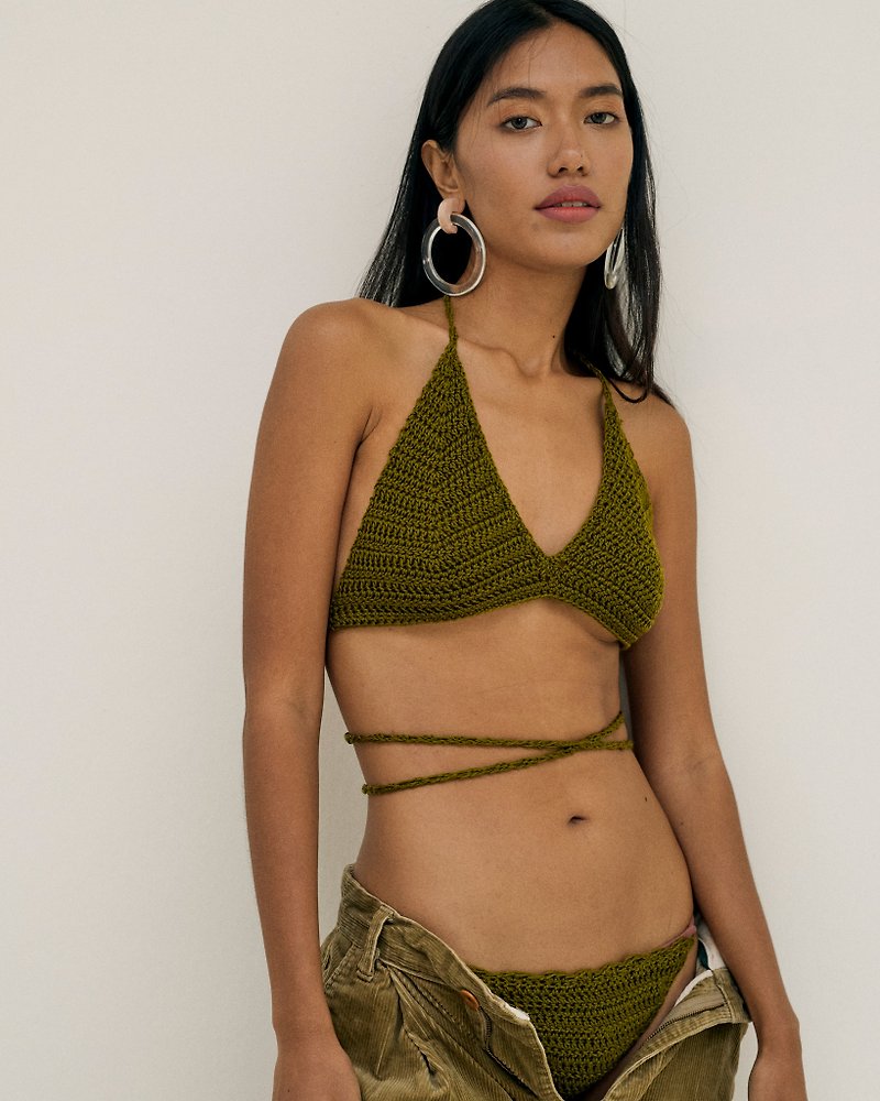 Petz Bikini Crochet - Women's Underwear - Other Materials Green