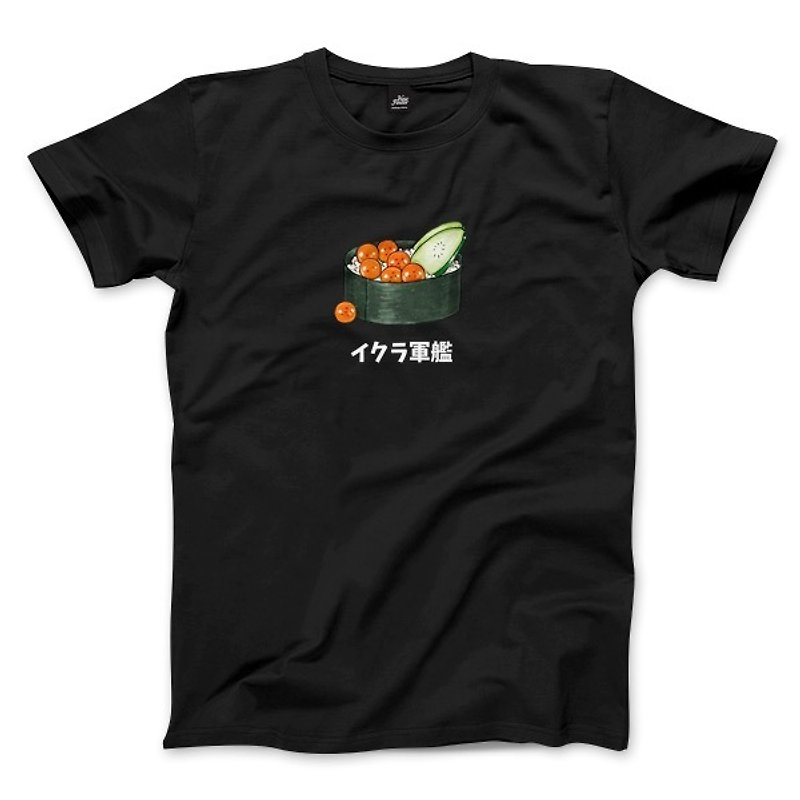 Salmon Roe Warship-Black-Unisex T-shirt - Men's T-Shirts & Tops - Cotton & Hemp Black