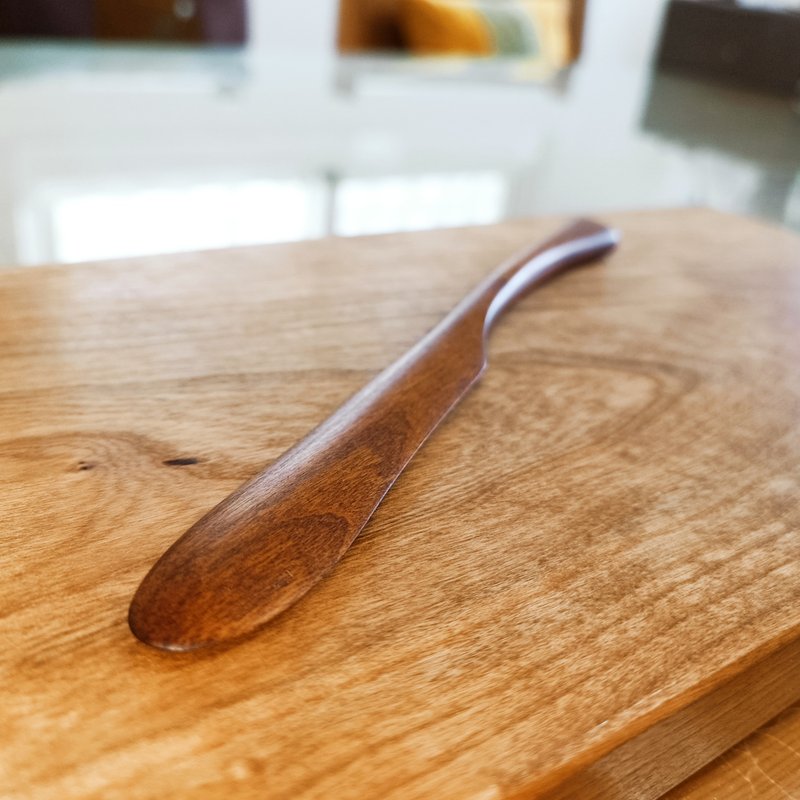 Hand carved butter spatula - ช้อนส้อม - ไม้ 