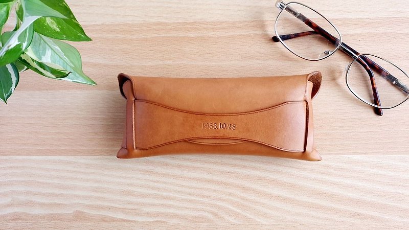 YF16 Handmade Wenchuang Wenqing Style Glasses Bag, Glasses Case Sunglasses, Modeling Glasses - Storage - Genuine Leather Multicolor