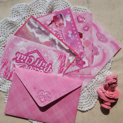 Project Chill LovePuffClub Letter Card Set 러브퍼프클럽 엽서세트