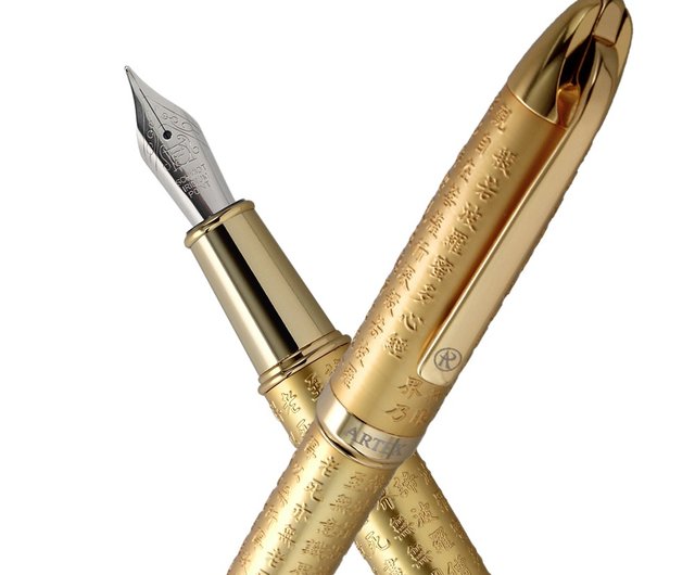 ARTEX般若心経万年筆フォグゴールド - ショップ artexpen 万年筆 - Pinkoi