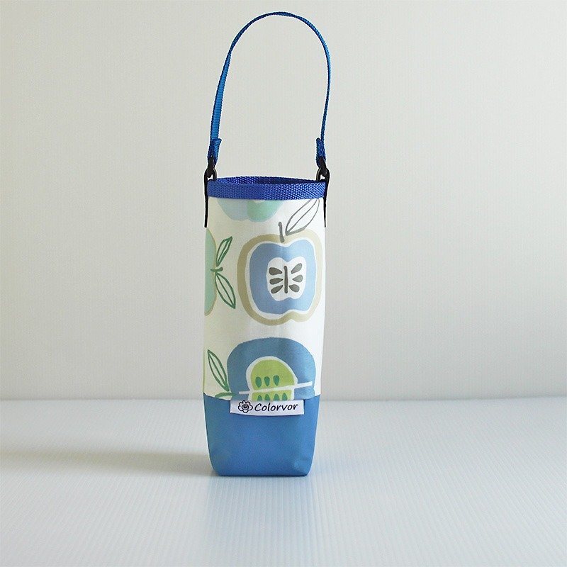 大蘋果防撞水壺袋No.10 - 飲料提袋/杯袋/杯套 - 防水材質 藍色