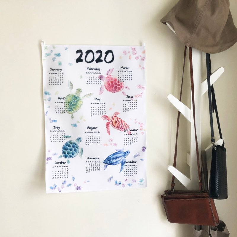 2020海龜年曆 - 海報/掛畫/掛布 - 棉．麻 