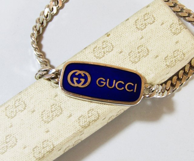 【超レア廃盤品】OLD GUCCI シルバー  ブレスレット 超レア廃盤品】OLD GUCCI メキシコ製 ノット ブレスレット