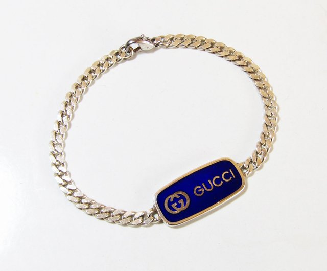 OLD GUCCI オールドグッチ ヴィンテージ シルバー925 ブルー