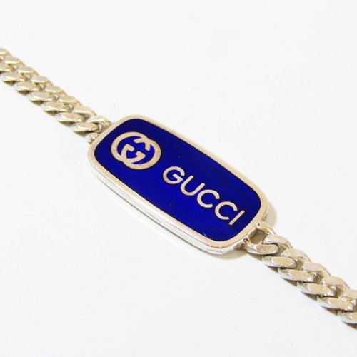 【新品磨き】old GUCCI / グッチ Gシェイプ ブレスレット SV925 グッチ GUCCI シルバー ロゴ シェイプロゴ GG ブレスレット