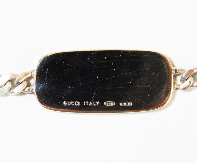 OLD GUCCI オールドグッチ ヴィンテージ シルバー925 ブルー