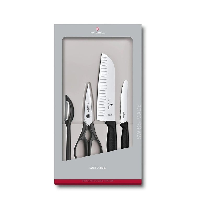 VICTORINOX 瑞士維氏 Swiss Classic 廚具套裝4件組 黑 6.7133.4G - 其他 - 不鏽鋼 黑色