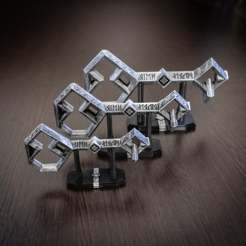 Key to Erebor | Thorin's Key from The Hobbit | Dwarfs Mountain Key - 擺飾/家飾品 - 塑膠 銀色