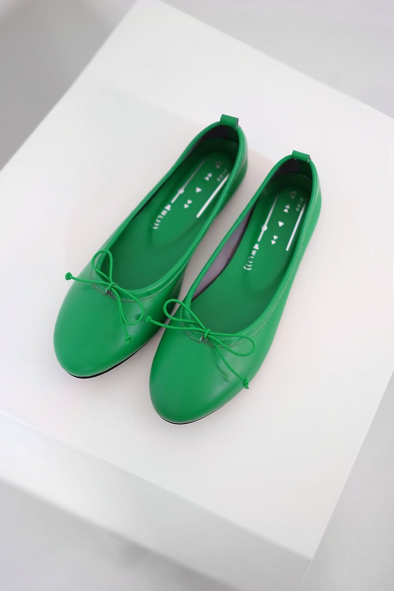 Gloves Ballet Herbes de Provence | WL - Mary Jane Shoes & Ballet Shoes - Genuine Leather Green