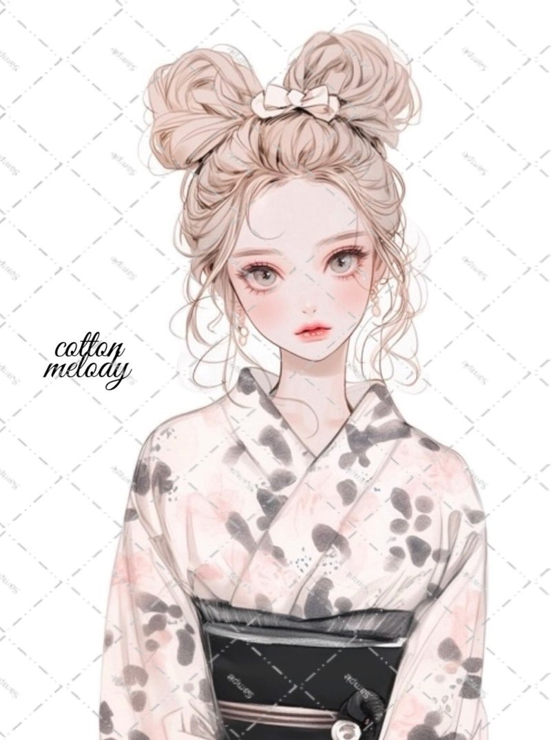 original sticker no.2140 character sticker original sticker original character sticker decorative sticker cotton melody - สติกเกอร์ - กระดาษ 